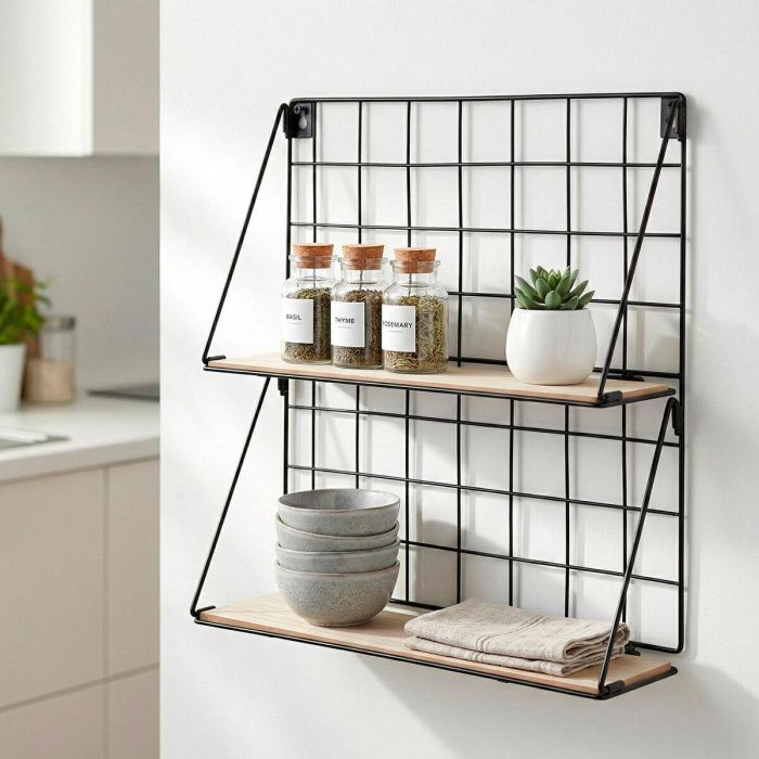 Étagère Max Home Fer Bois MDF 40 X 41 X 11 CM (6 Unités) 2