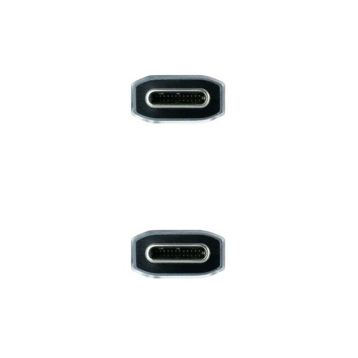 Câble USB-C 3.1 NANOCABLE 10.01.4102-COMB 2 m Noir/Gris 1