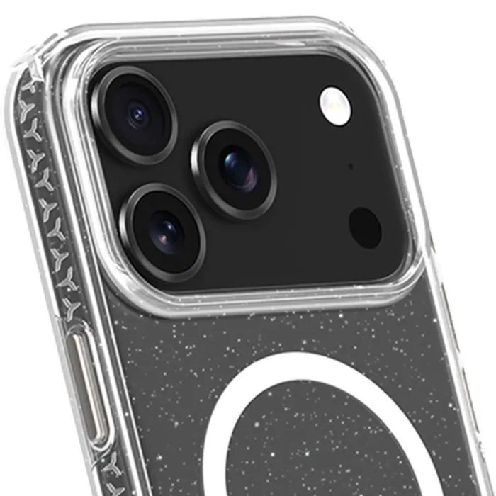 Force Case Air Xtrem - Coque MagSafe pour iPhone 17 Pro - Recyclée avec Paillettes - Protection premium et design unique