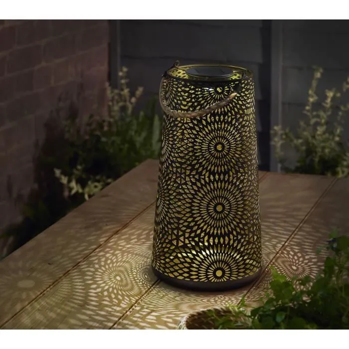 Smart Garden - Lanterne Solaire LED Muscat XL - 5 Lumens Blanc Froid - Metal 36.5 * 21.5 * 21.5 cm - Pour Jardin et Terrasse