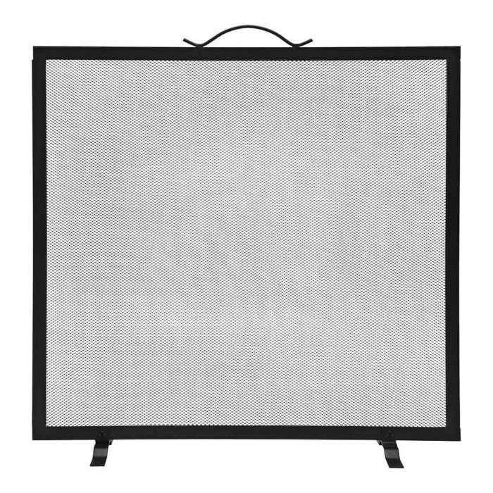 Parre-feu pour cheminée EDM 85748 Noir 60 x 0,5 x 60 cm