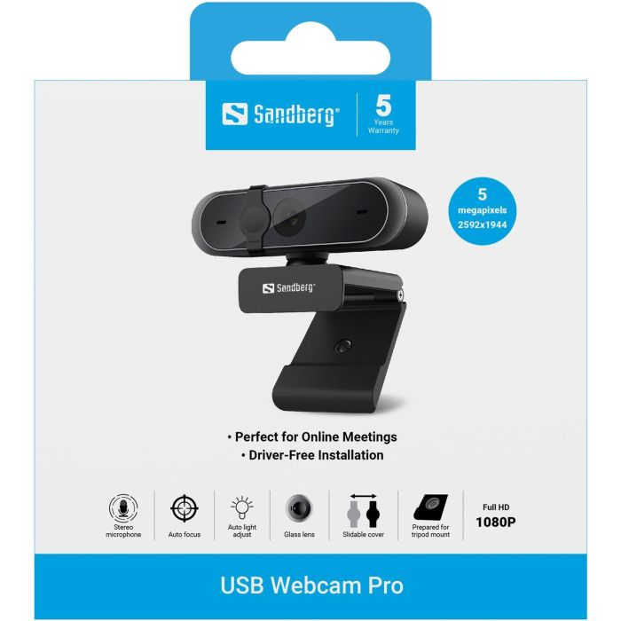 Sandberg 133-95 Webcam Pro 1920x1080 Full HD 4