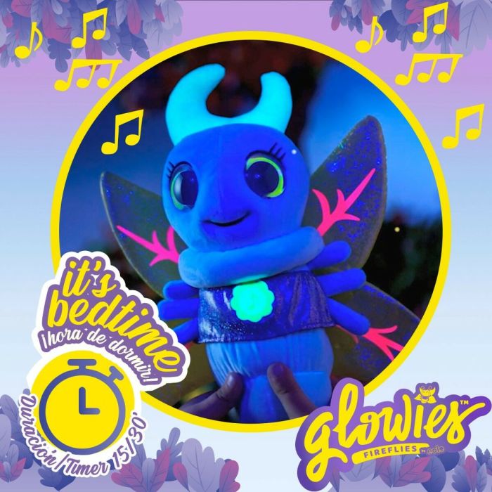 Jouet Peluche Eolo Luciole Bleu 33 x 27 x 13,5 cm (6 Unités) 2