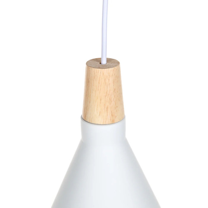 Jordan SKD-P2002-S-B Lampe Suspendue Métal Bois Aluminium Moderne Câble Réglable 2