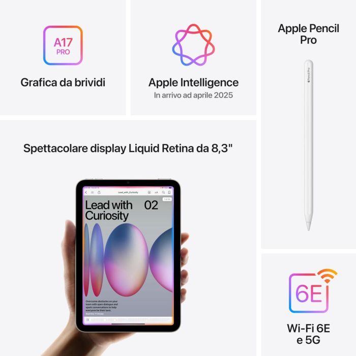 Tablette Apple iPad Mini 7 8,3" Hexa Core 8 GB RAM 256 GB Gris 4