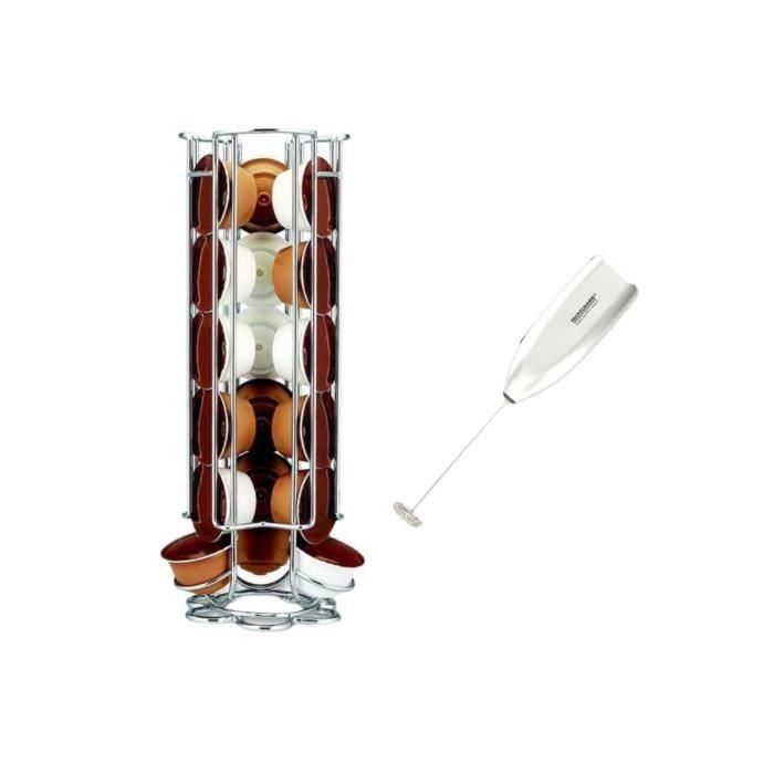 Ensemble a café avec porte capsules Dolce Gusto et mousseur a lait - FACKELMANN 0 Ensemble a café avec porte capsules Dolce Gusto et mousseur a lait - FACKELMANN 0
