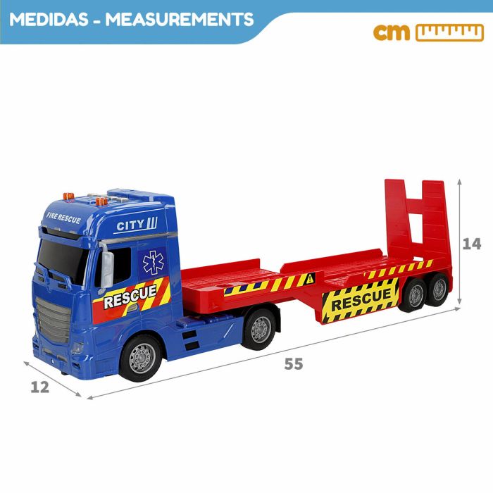 Camion Autotransporteur Speed & Go 55 x 17 x 12 cm (2 Unités) 3