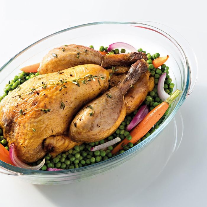 Fuente Oval Horno Boro Ocuisine Vidrio Ô Cuisine 40x28x7 cm 1