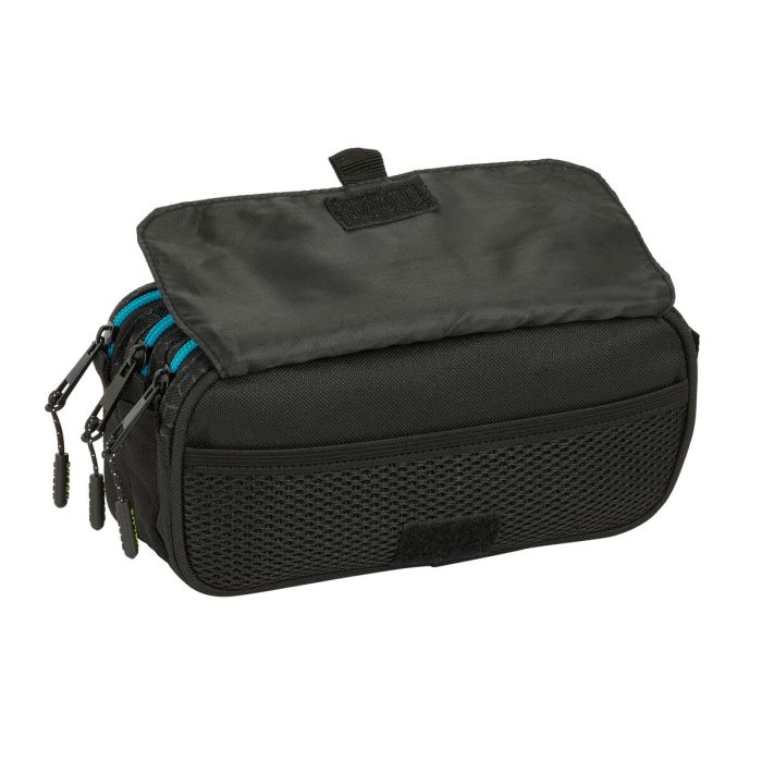 Trousse Fourre-Tout Triple Kelme Iron Noir 21,5 x 10 x 8 cm 1 Trousse Fourre-Tout Triple Kelme Iron Noir 21,5 x 10 x 8 cm 1