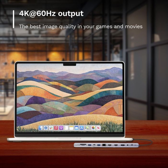 Hub USB Ewent EW1150 Gris 6