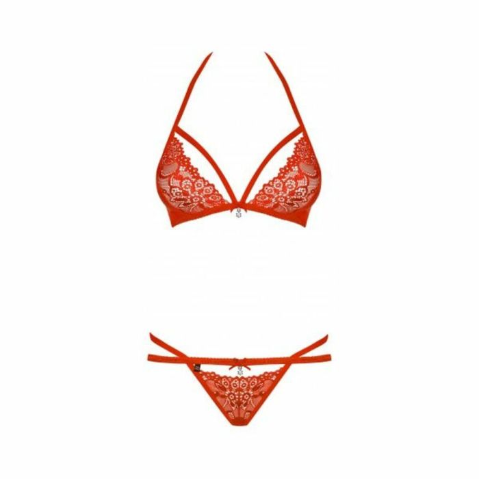 Ensemble de Lingerie Obsessive 838-SET-3 Rouge L/XL