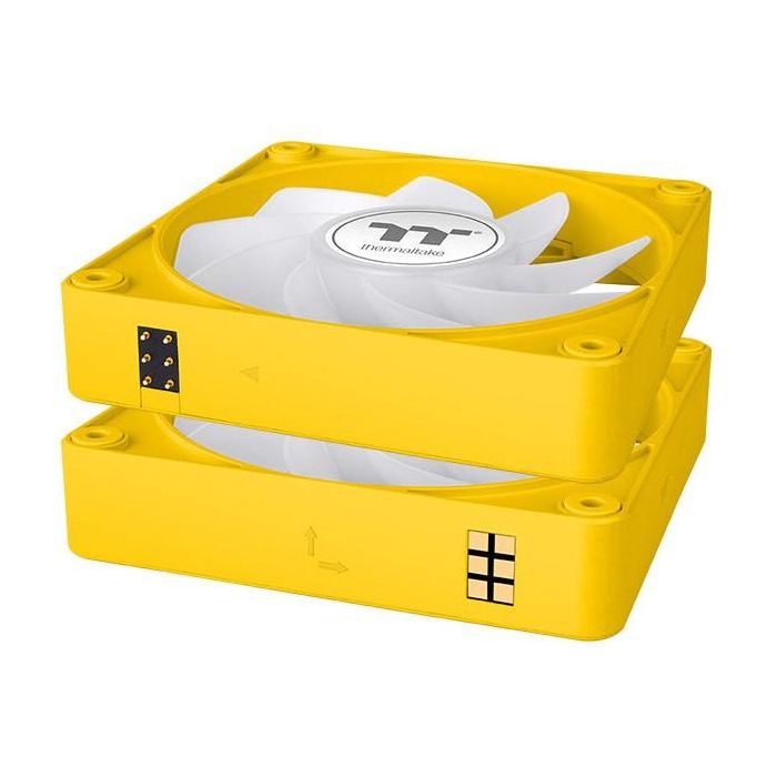 140mm Thermaltake CT140 EX Reverse ARGB Sync PC Cooling Fan Bumblebee 3 Pack 3