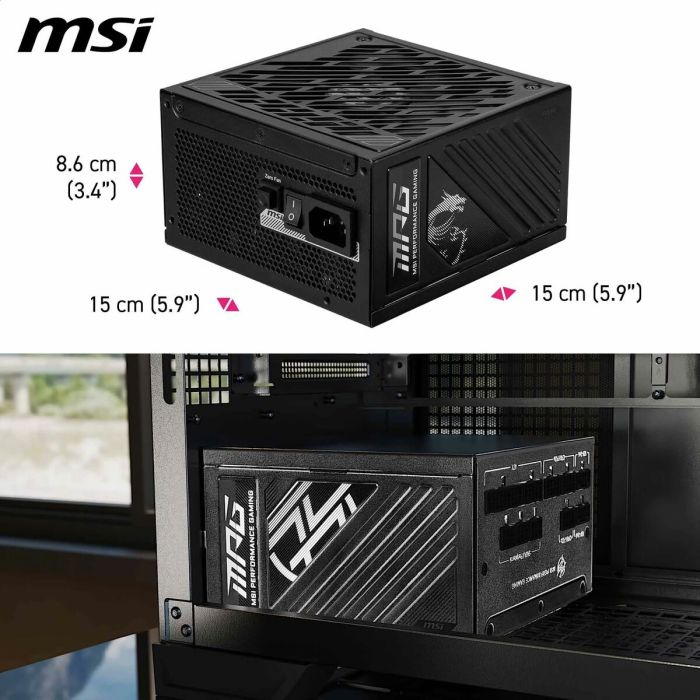 Bloc d’Alimentation MSI 306-7ZPFX11-CE0 80 Plus Gold ATX 13