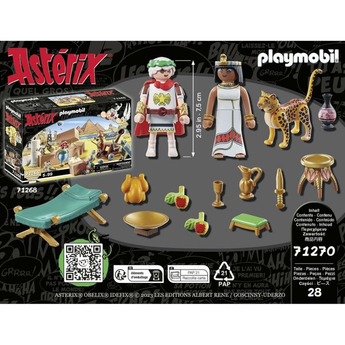 Playset Playmobil 71270 - Asterix: César and Cleopatra 28 Pièces 2