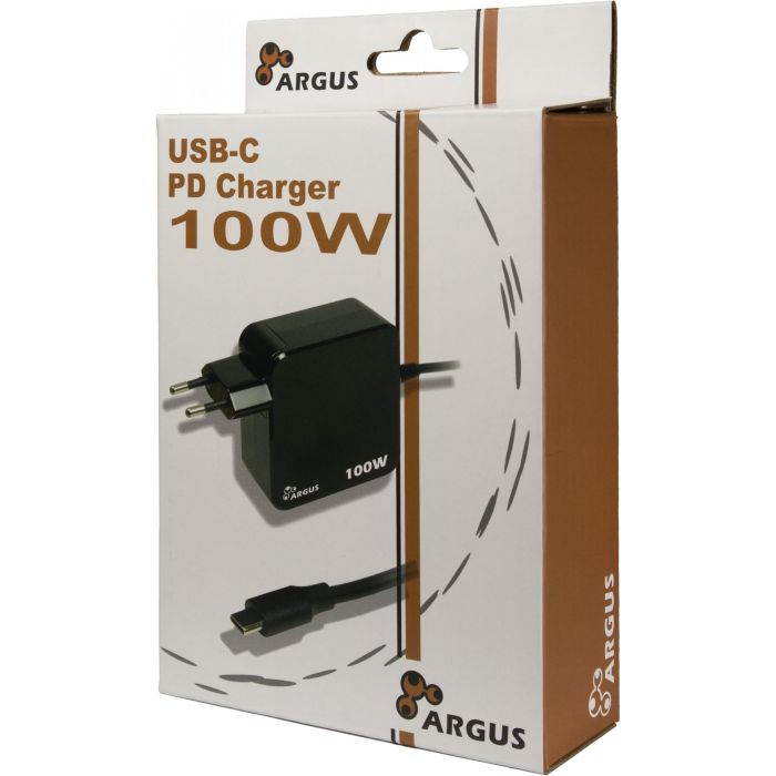 Charger USB-C 100W Black INTER-TECH PD-2100 2 Charger USB-C 100W Black INTER-TECH PD-2100 2
