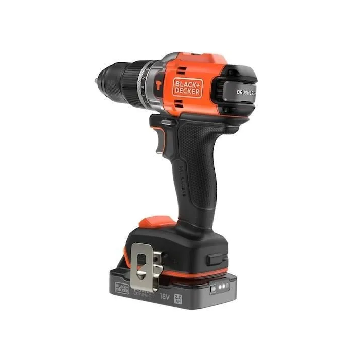 Black + Decker Taladro Atornillador de Impacto Inalambrico 18V avec 2 Batteries 2 Ah + Chargeur BLD683D2XK-QW Sans Balero 1 Black + Decker Taladro Atornillador de Impacto Inalambrico 18V avec 2 Batteries 2 Ah + Chargeur BLD683D2XK-QW Sans Balero 1
