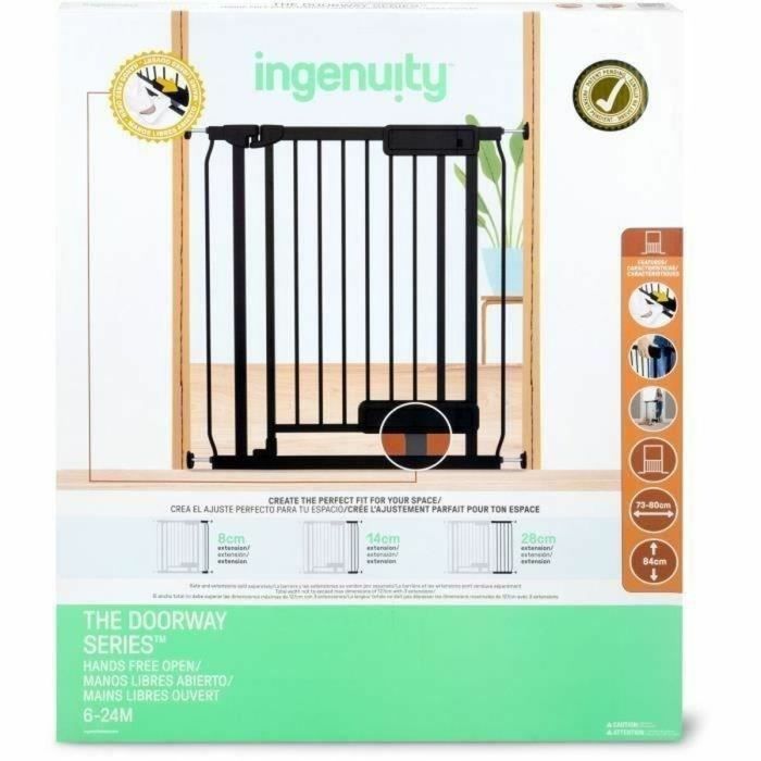 Barrière de sécurité Ingenuity Noir 73-80 cm 2 Barrière de sécurité Ingenuity Noir 73-80 cm 2