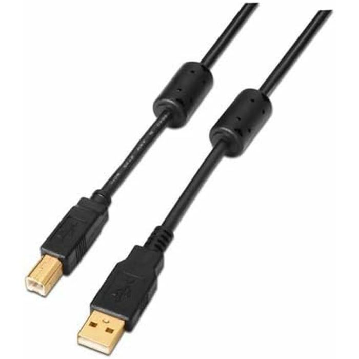 Câble USB 2.0 A vers USB B NANOCABLE 10.01.1203 Noir 3 m (1 Unité) 3 Câble USB 2.0 A vers USB B NANOCABLE 10.01.1203 Noir 3 m (1 Unité) 3