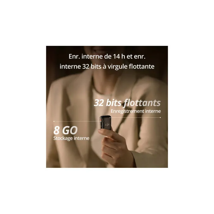 DJI Mic 2 Microphone sans fil - 2 Transmetteurs + 1 Récepteur - Réduction de bruit - 18h Autonomie - AAAIG34411 3 DJI Mic 2 Microphone sans fil - 2 Transmetteurs + 1 Récepteur - Réduction de bruit - 18h Autonomie - AAAIG34411 3