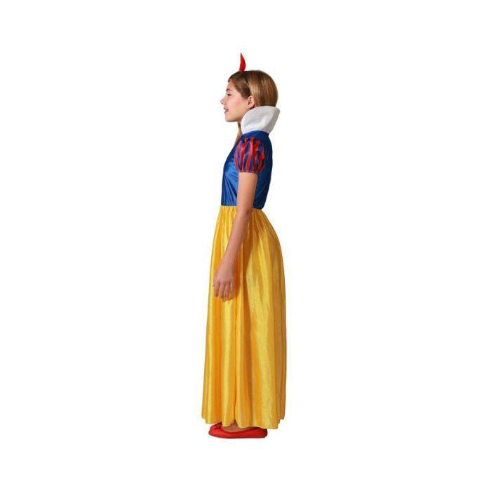 Déguisement Princesse de Conte pour Fille Enfant Jaune 3-4 Ans - Costume 3 Pièces avec Diadème, Camisole et Jupe - Blancanieves - Polyester