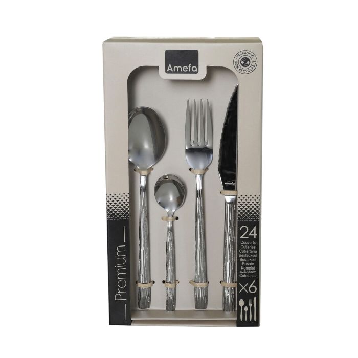 Couverts Amefa Caligraphy Acier Métal 24 Pièces Couverts Amefa Caligraphy Acier Métal 24 Pièces