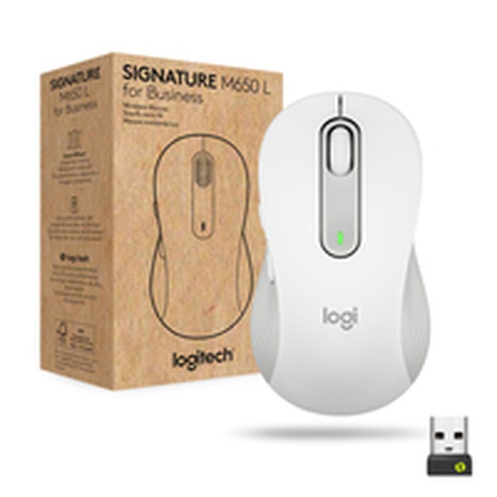 Souris sans-fil Logitech Blanc 4000 dpi 21 Souris sans-fil Logitech Blanc 4000 dpi 21