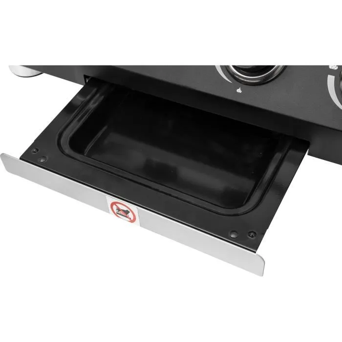 Cookingbox Palma Plancha de gaz 4 brûleurs Noir 69 x 51 x 35 cm - 9760181