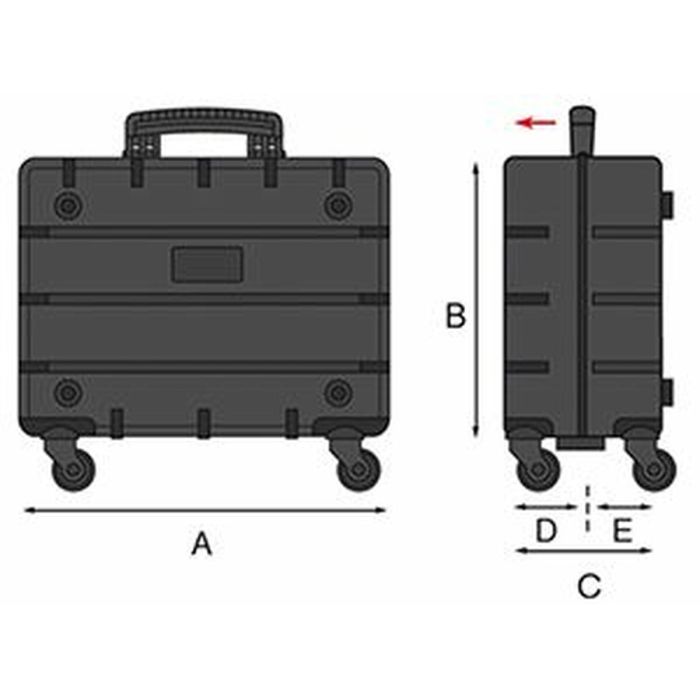 Mallette à Outils GT Line Polyester PVC Métal Polyéthylène Caoutchouc 1