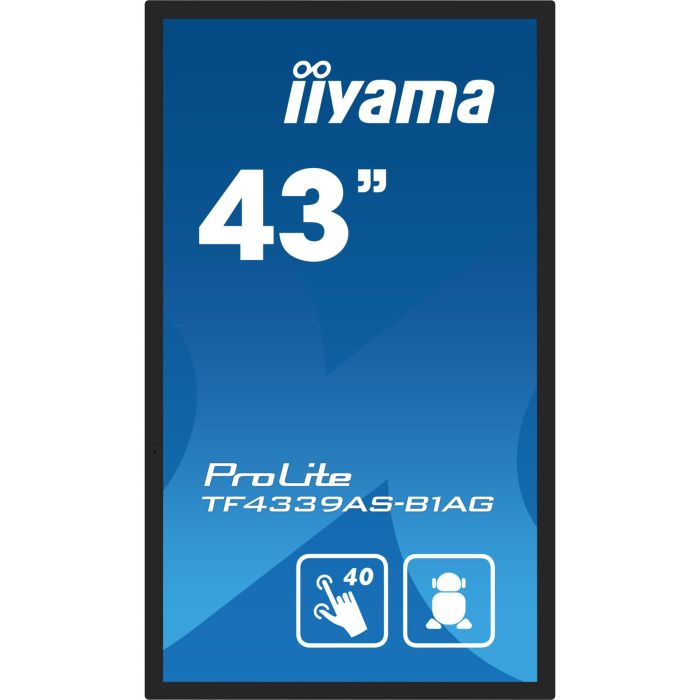 IIYAMA 108cm (43") TF4339AS-B1AG 16:9 M-Touch 2xHDMI+DP+USB 6