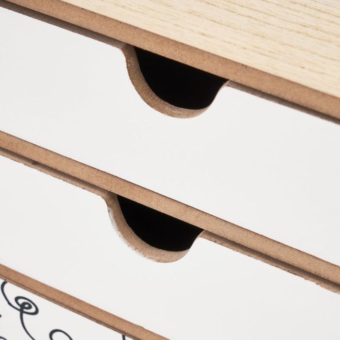 Boîte à bijoux ONE LINE Blanc Noir Naturel Bois MDF 36 x 11 x 23 cm 3 Boîte à bijoux ONE LINE Blanc Noir Naturel Bois MDF 36 x 11 x 23 cm 3