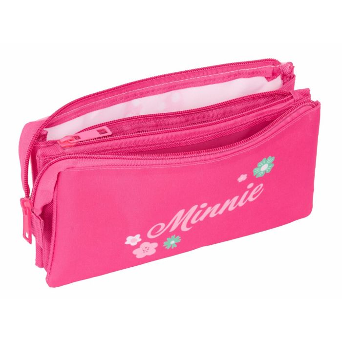 Trousse Fourre-Tout Triple Minnie Mouse Rose 22 x 12 x 3 cm 3 Trousse Fourre-Tout Triple Minnie Mouse Rose 22 x 12 x 3 cm 3