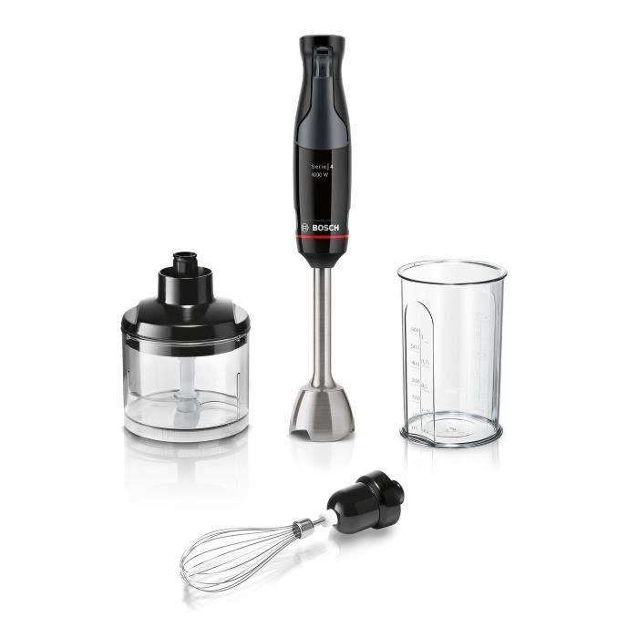Mixeur plongeant - BOSCH - MSM4B621 - 1000 W - 4 lames aiguiseés - Bol mélangeur - Mini hachoir - Fouet - Engrenage céramique 0 Mixeur plongeant - BOSCH - MSM4B621 - 1000 W - 4 lames aiguiseés - Bol mélangeur - Mini hachoir - Fouet - Engrenage céramique 0