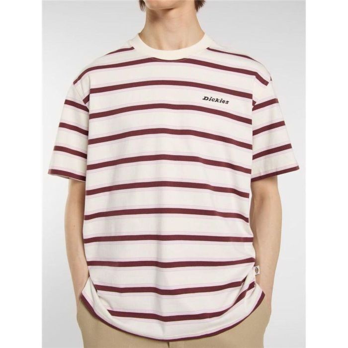 T-shirt à manches courtes homme Dickies York Stripe Ss Blanc 14-16 Ans 1