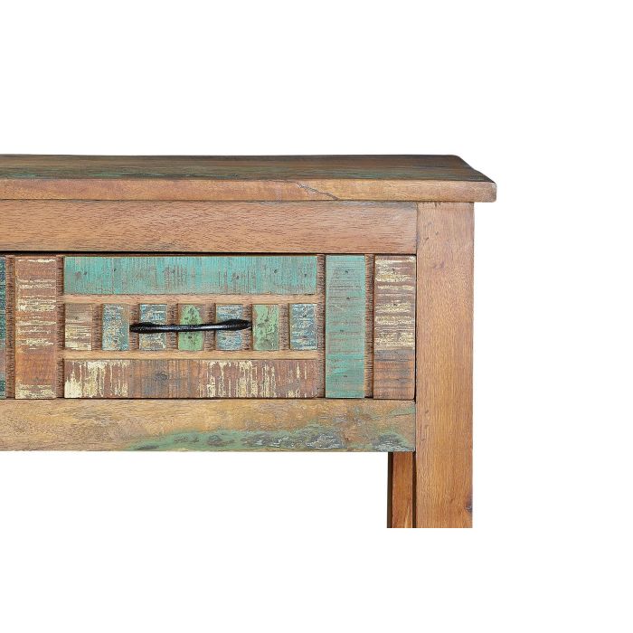 GINER Y COLOMER Console à 2 tiroirs en bois recyclé artisanal - Consola exclusiva - Multicolore - Dimensions 106x33x76 cm 4