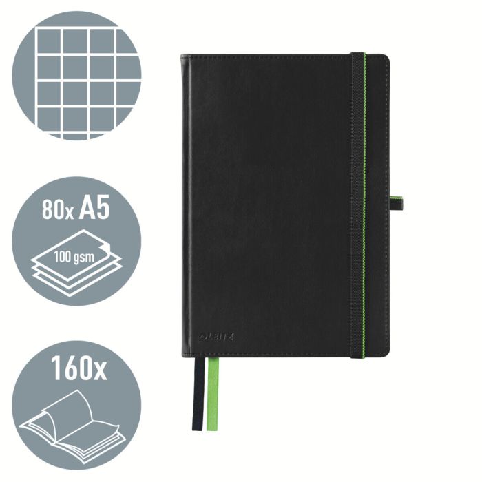 Bloc de Notes Leitz Complete Noir A5 80 Volets 3