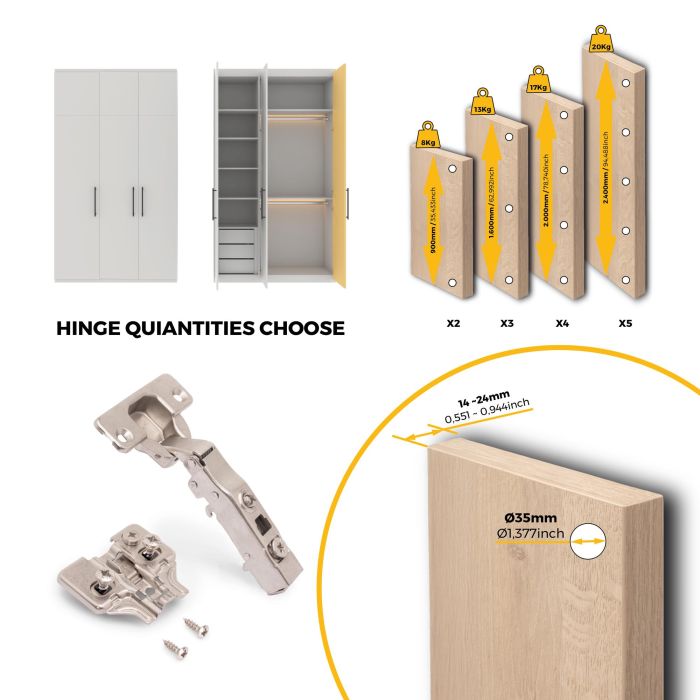 Emuca Lot de 20 charnières droites X91N avec embases de montage mixtes, Diamètre 5x9.5mm, Hauteur 0, Acier, Nickelé 6 Emuca Lot de 20 charnières droites X91N avec embases de montage mixtes, Diamètre 5x9.5mm, Hauteur 0, Acier, Nickelé 6