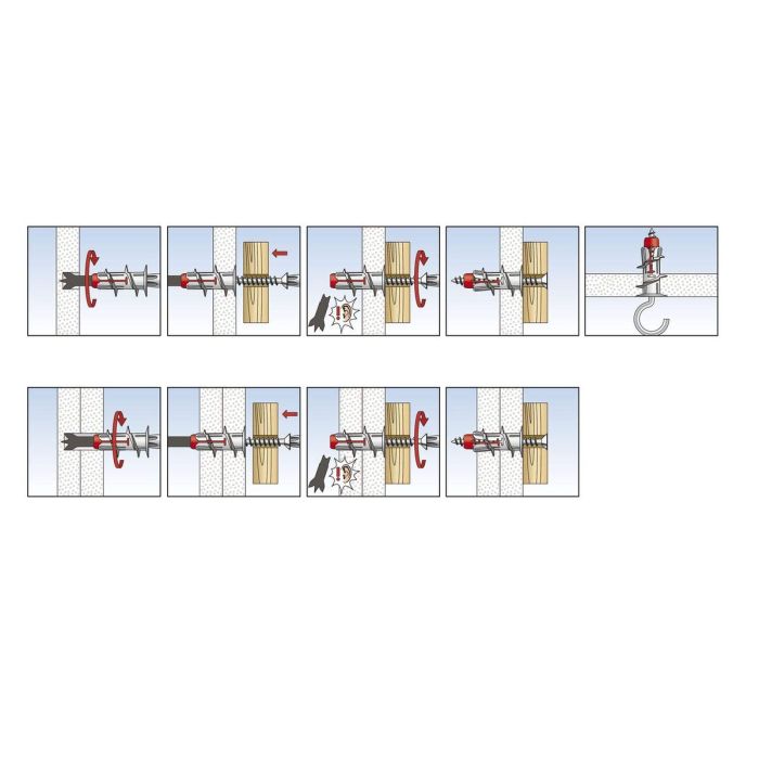 Crampons Fischer DUOBLADE 44 x 8 mm (40 Unités) 33