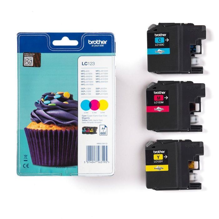 Brother LC123RBWBP Cartouche d'encre Couleurs 1 Brother LC123RBWBP Cartouche d'encre Couleurs 1