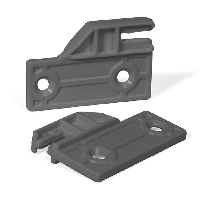 Juego De Varillas Rectangular Para Cajón Qube Acabado Antracita Medida Cajón 300 Herrajes Alk 2