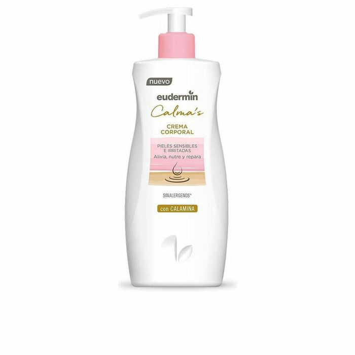 Eudermin Crème Corps Calma's 500 ml - Baume Apaisant pour Peaux Sèches et Irritées, Enrichi en Calamine