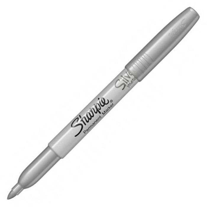 Marqueur permanent Sharpie 1891063 Argenté 1,4 mm (12 Unités) 1