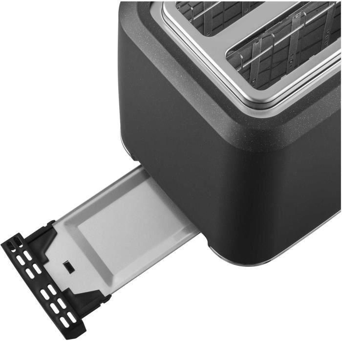 SENCOR STS 0600BK Grille-pain 2 Fentes avec Ecran LED Tactile, Fonctions Réchauffer/Annuler/Décongeler, Brunissage Uniforme, Noir SENCOR STS 0600BK Grille-pain 2 Fentes avec Ecran LED Tactile, Fonctions Réchauffer/Annuler/Décongeler, Brunissage Uniforme, Noir
