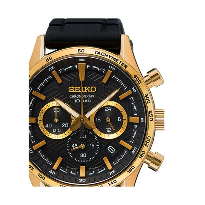 Montre Homme Seiko SSB446P1 Noir 1