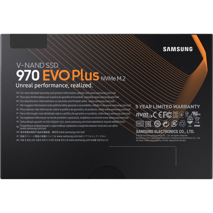 M.2 250GB Samsung 970 EVO plus NVMe PCIe 3.0 x 4 1.3 Phoenix Controller retail 5
