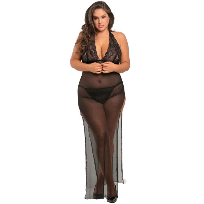 Robe René Rofé Noir (XL/XXL) 2