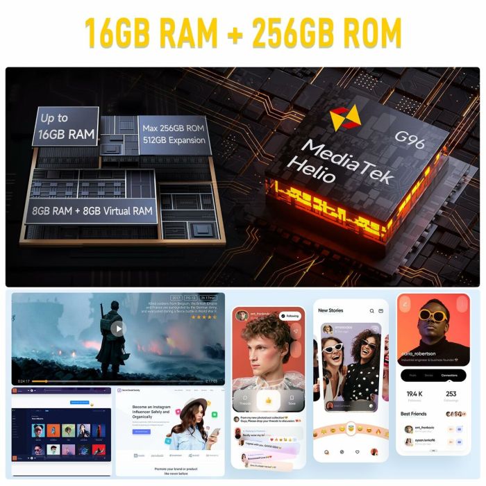 Smartphone Ulefone ARMOR X32 12 GB RAM 128 GB Noir 7