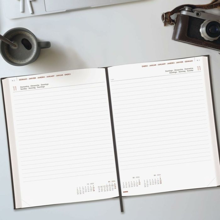 Agenda Finocam DYNAMIC MILANO Noir 21 x 27 cm 2026 4
