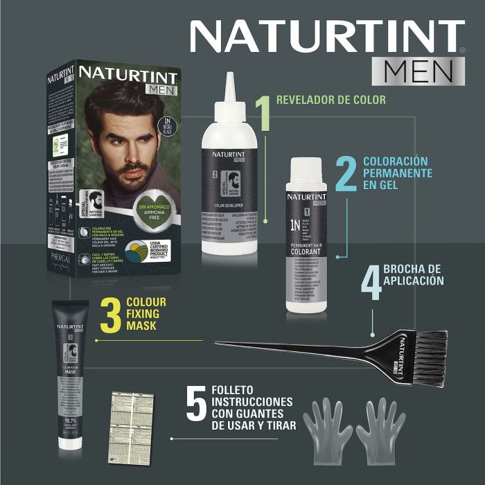 Teinture permanente Naturtint NATURTINT MEN Nº 4n-Castano Natural 4
