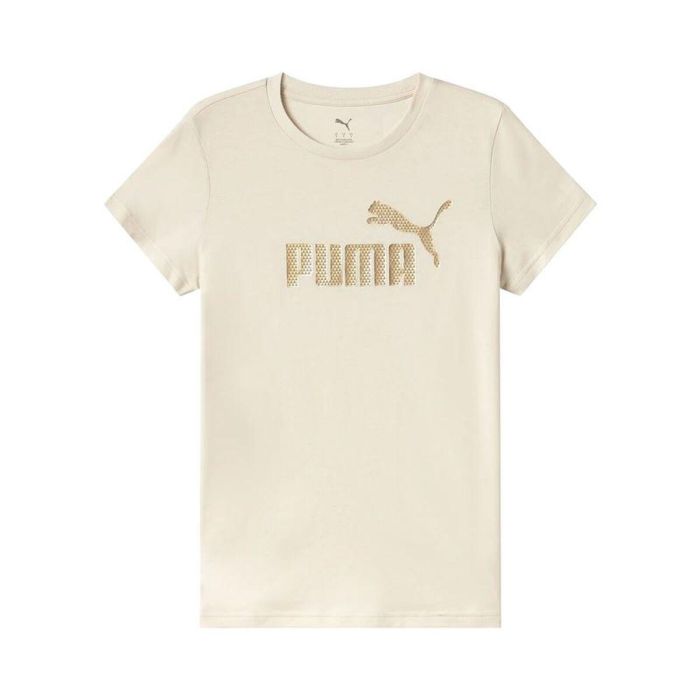 T-shirt à manches courtes homme Puma Essentials+ Textured Foil Beige 7-8 ans