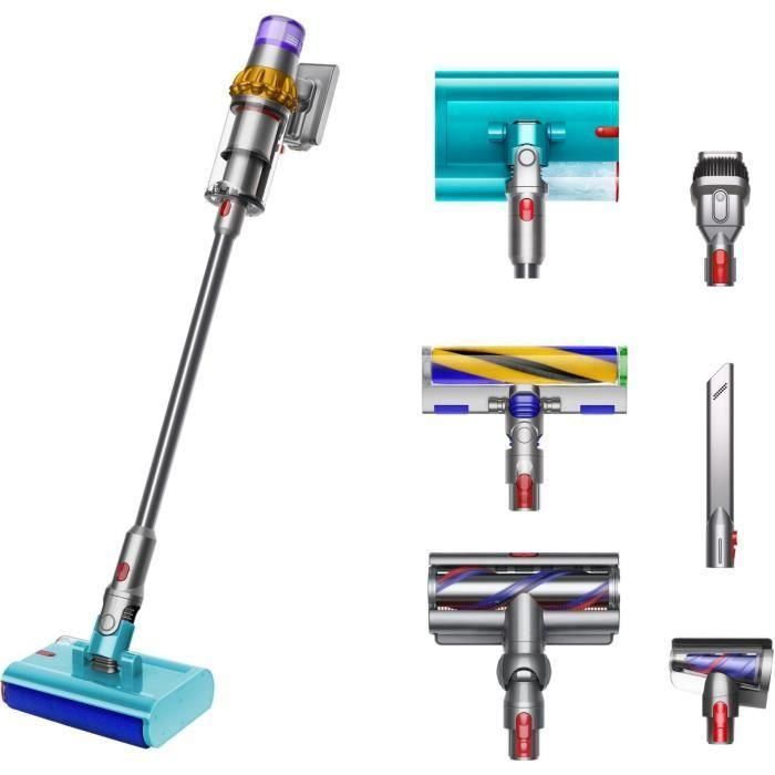 DYSON V15s Detect Submarine - Aspirateur Balai sans Fil - 240 airwatts - Brosse a rouleau humide Submarine pour laver les sols durs 0 DYSON V15s Detect Submarine - Aspirateur Balai sans Fil - 240 airwatts - Brosse a rouleau humide Submarine pour laver les sols durs 0
